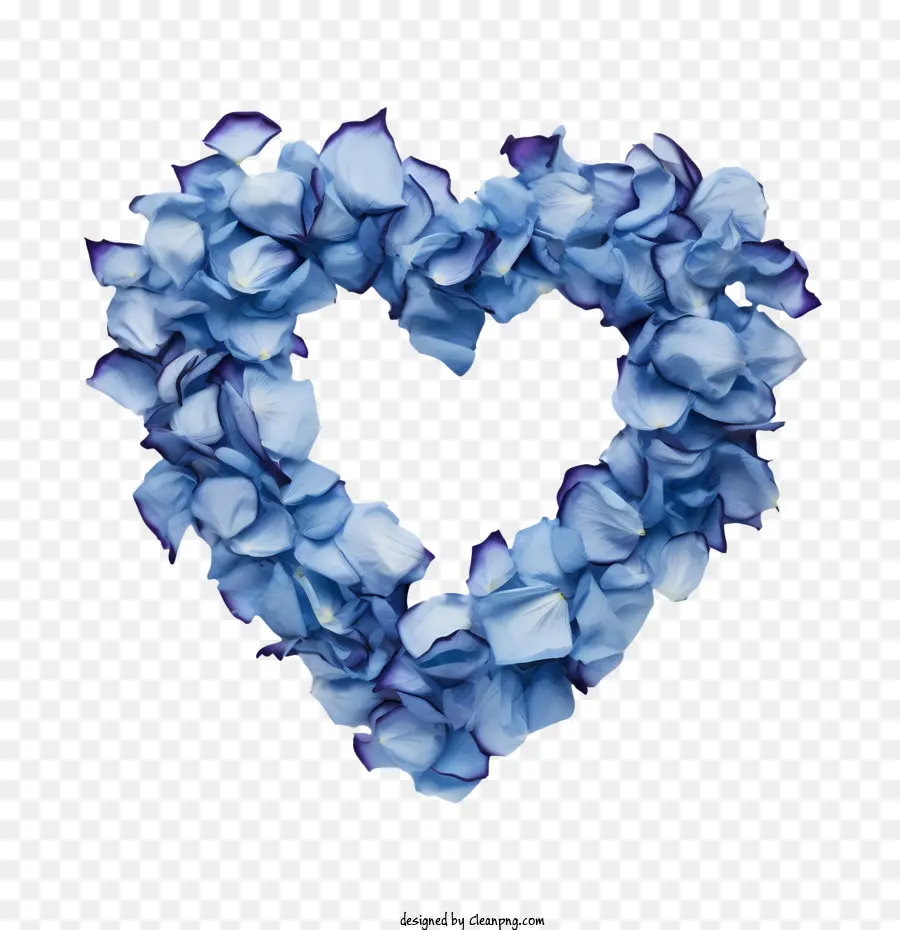 Голубые лепестки роз，цветы PNG