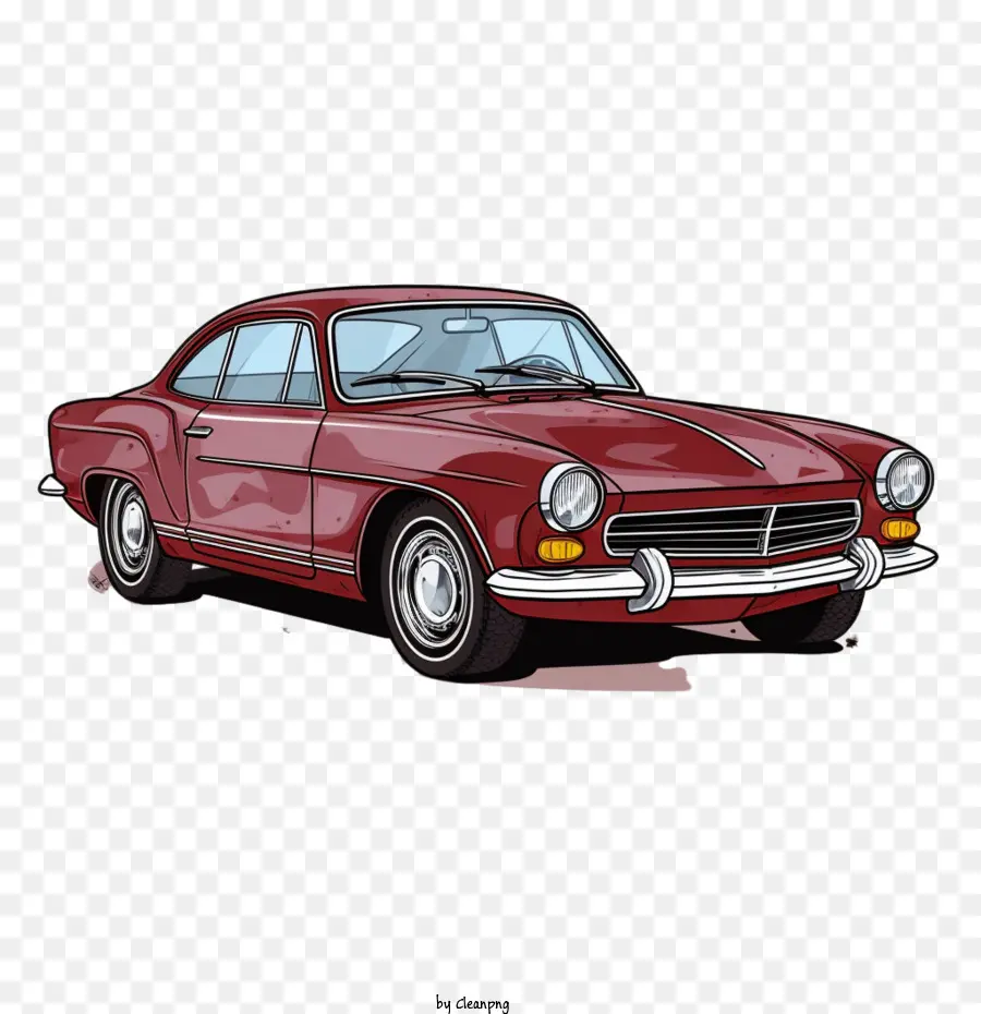 Старинных автомобилей，Red Car PNG