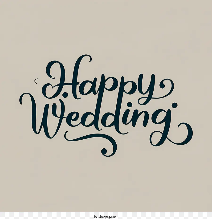 счастливая свадьба，Рукописные PNG