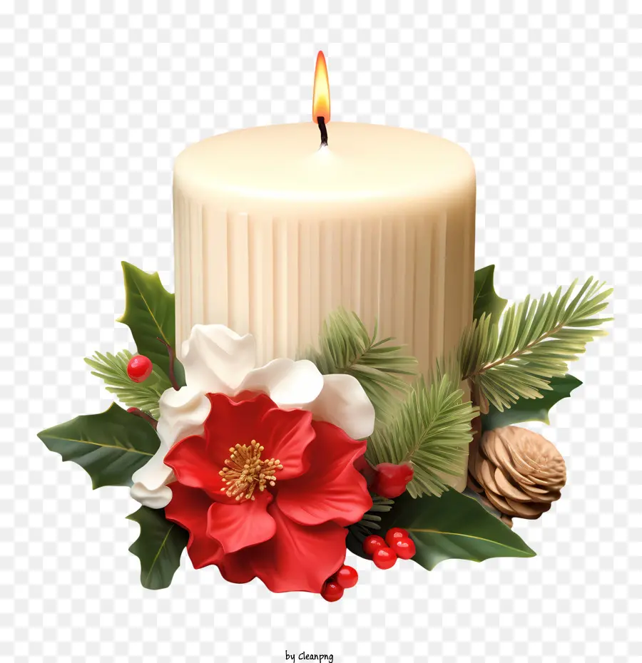 рождественские свечи，Свеча PNG