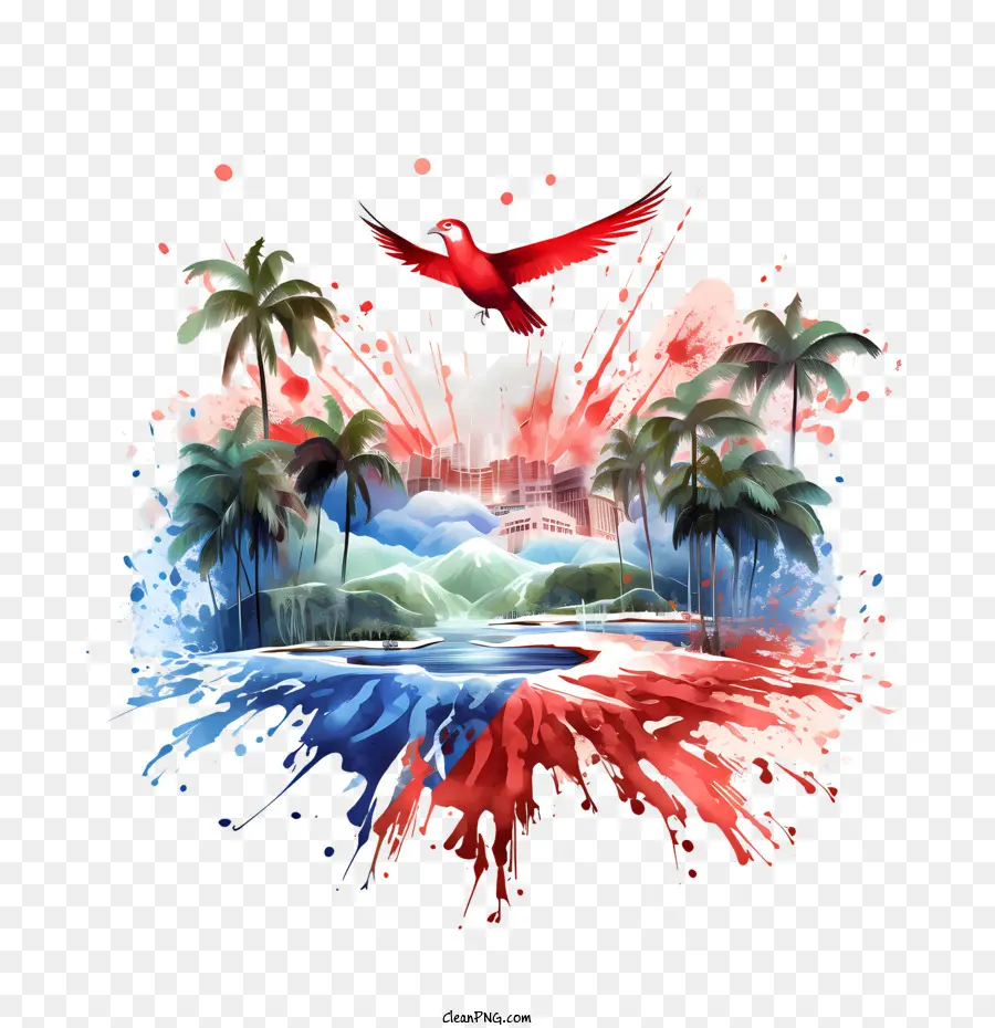 Коста Рика День независимости，пальмы PNG
