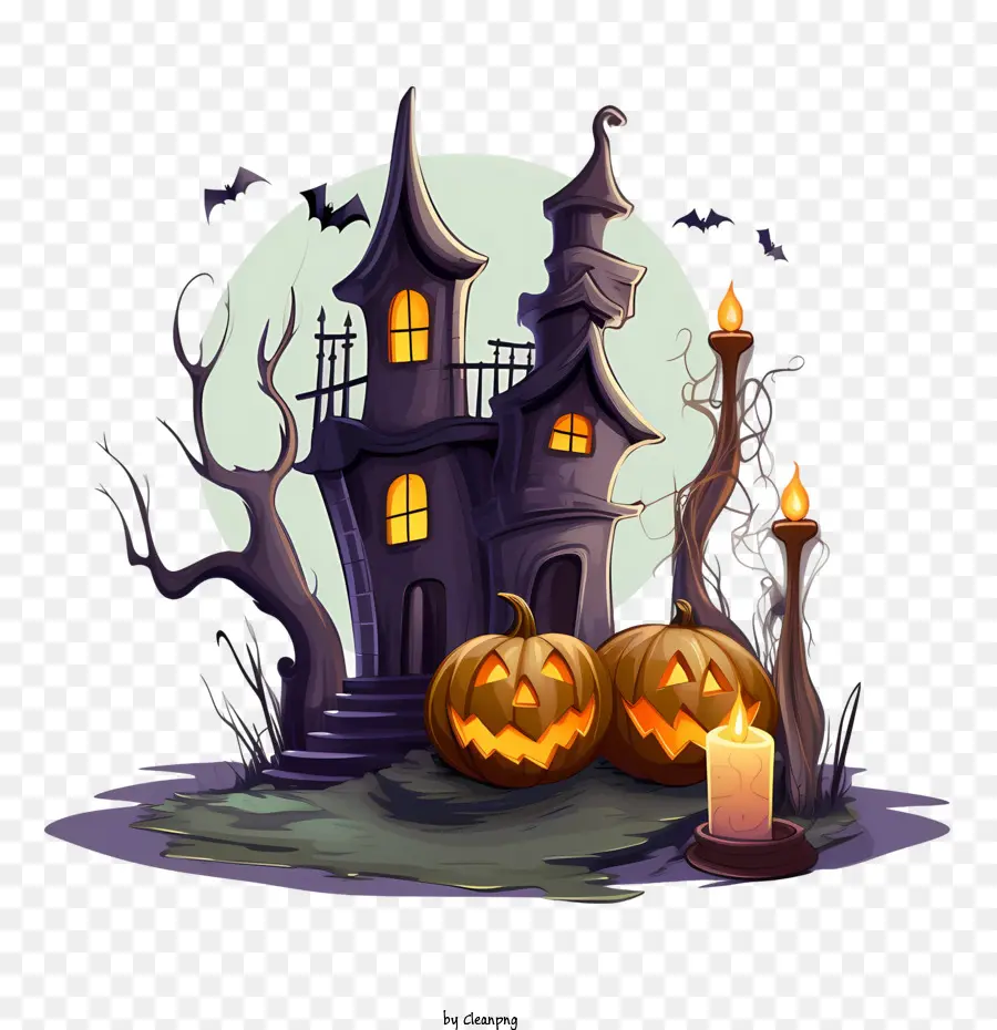 Хэллоуин дом с привидениями，Дом с привидениями PNG