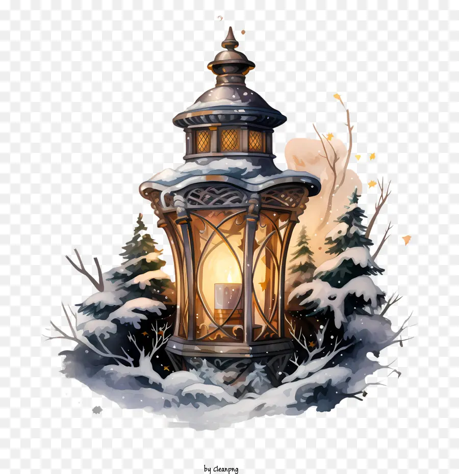 Рождественский фонарь，Фонарь PNG