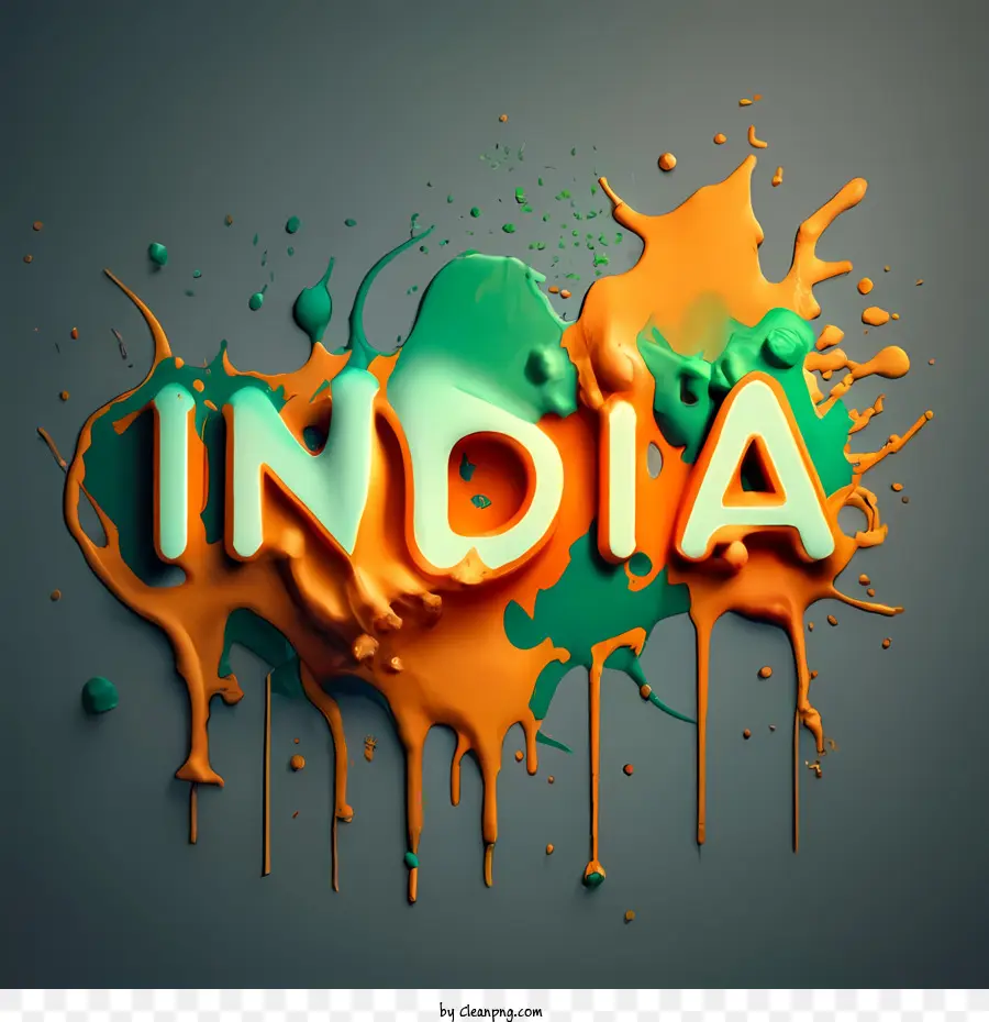 Индия，краска брызга PNG