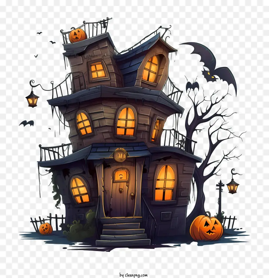 Хэллоуин дом с привидениями，Дом с привидениями PNG