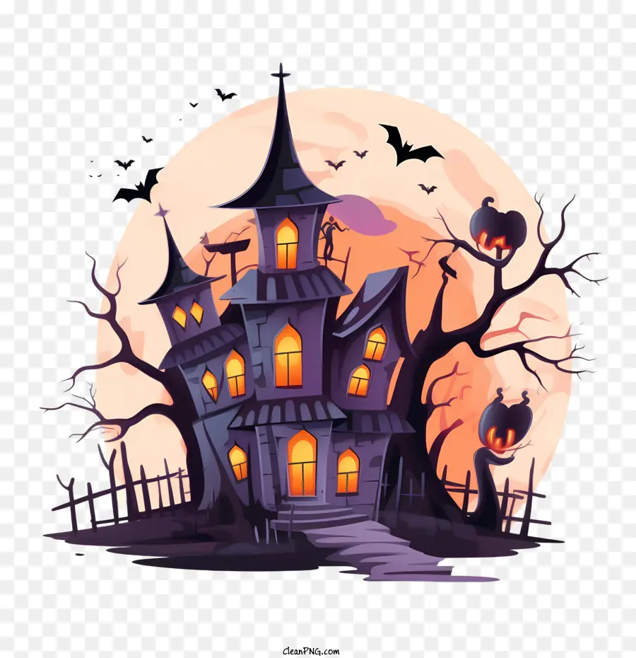Хэллоуин дом с привидениями，Хэллоуин PNG