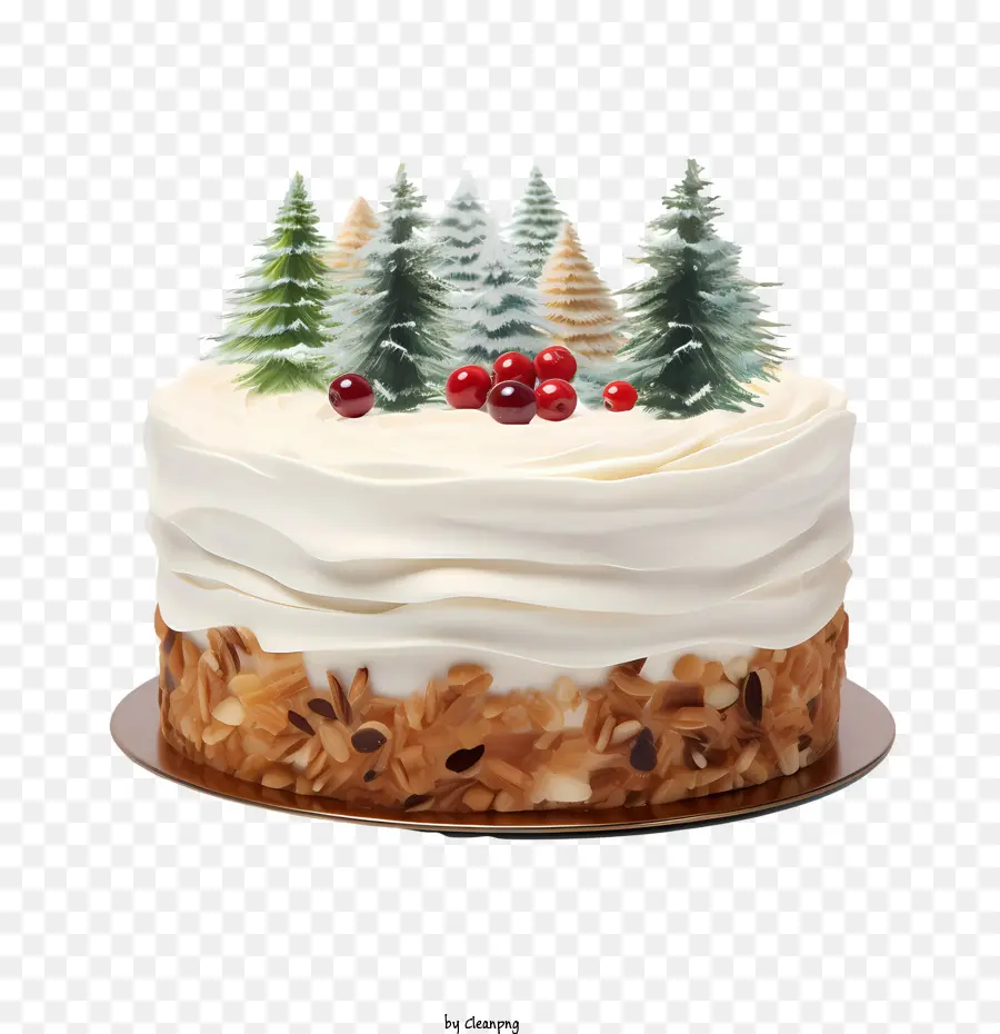 Рождественский торт，Торт PNG