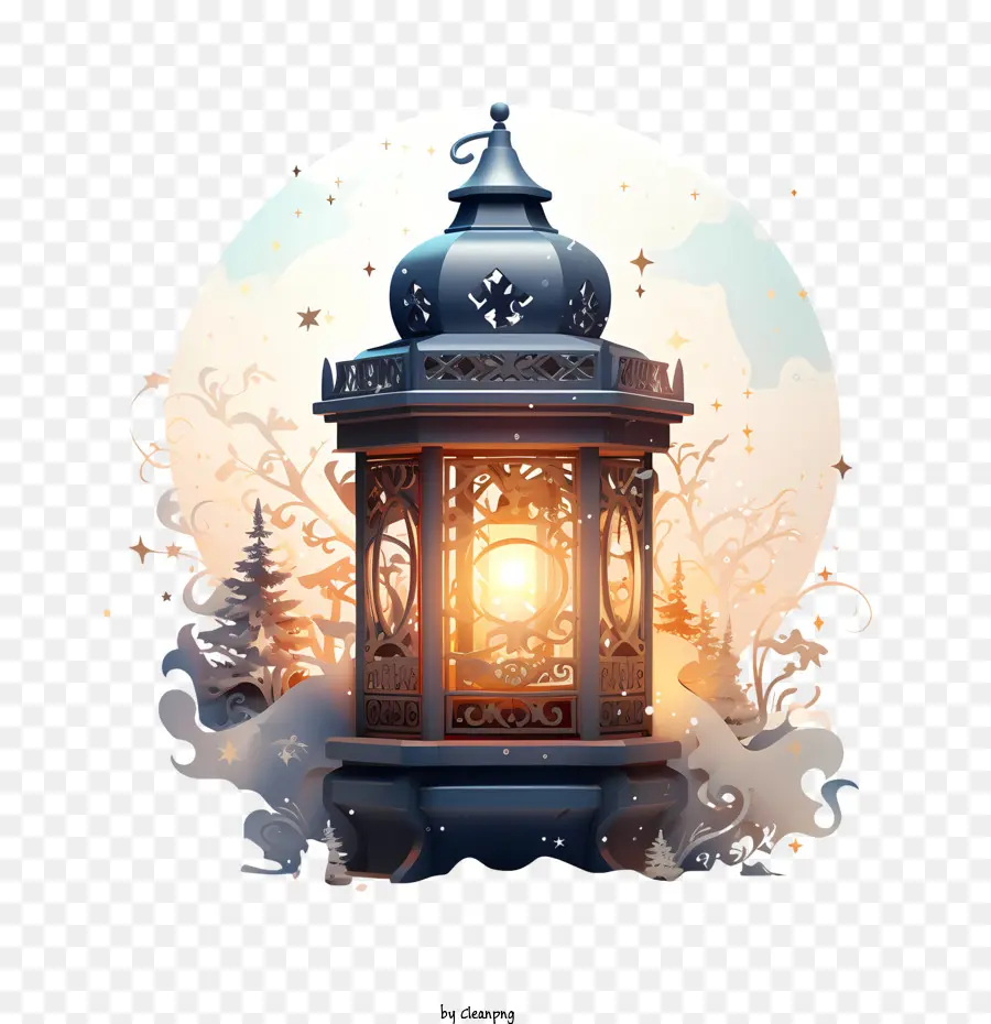 Рождественский фонарь，Фонарь PNG