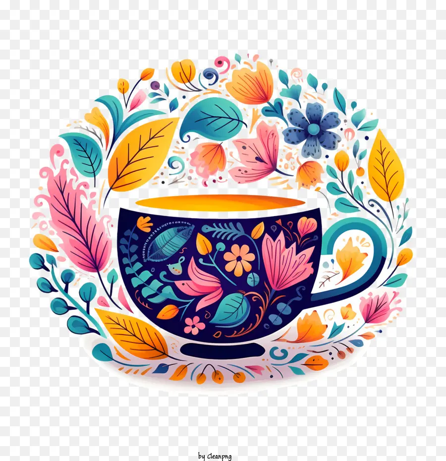 Международный день чая，чашка чая PNG