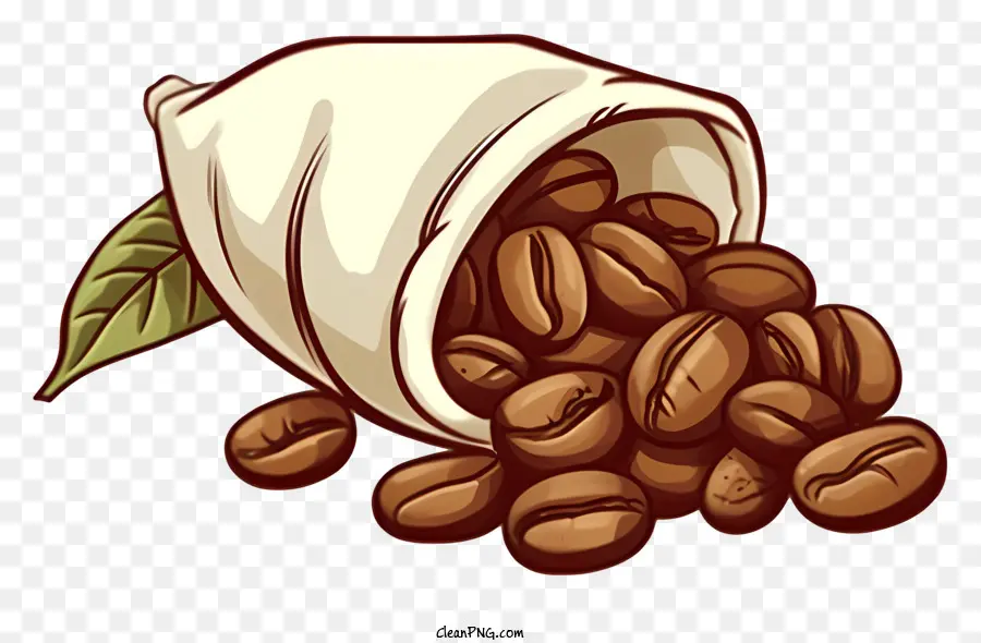 кофе в зернах，мешок кофе PNG