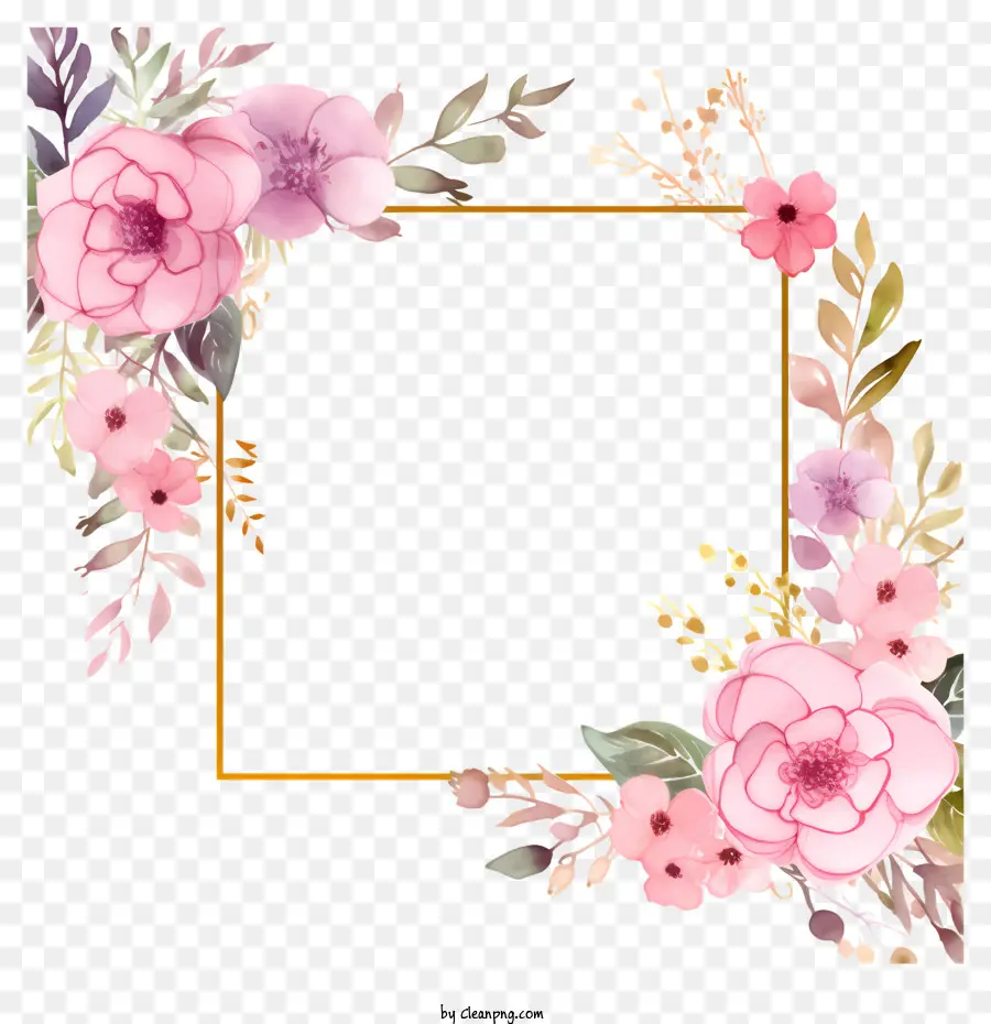 цветочная композиция，Розовые цветы PNG