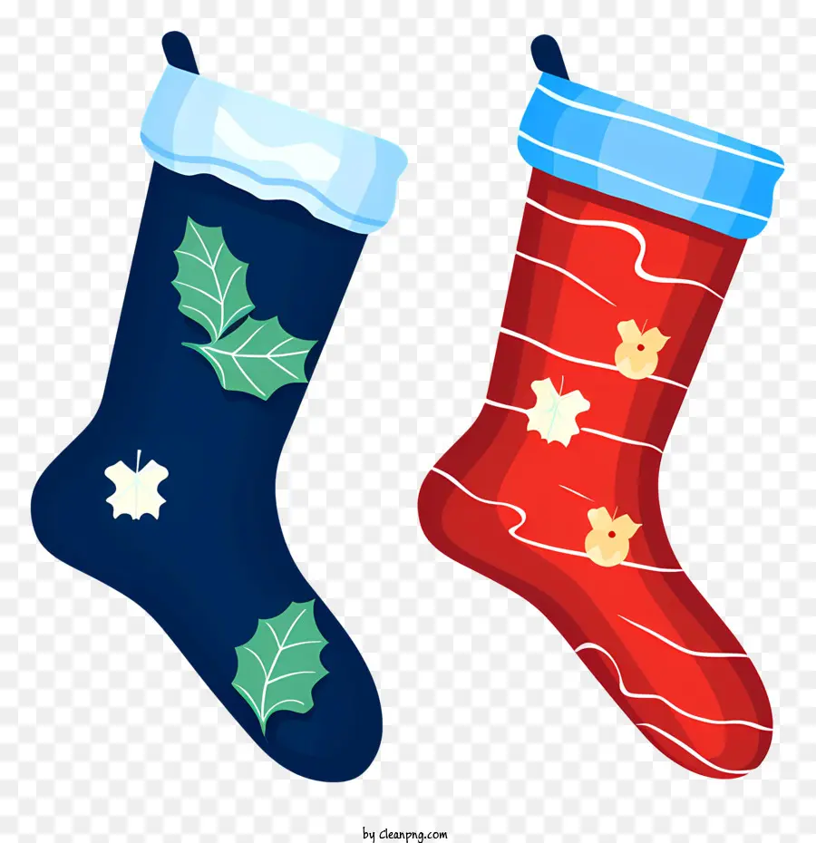 праздничные носки，рождественские носки PNG