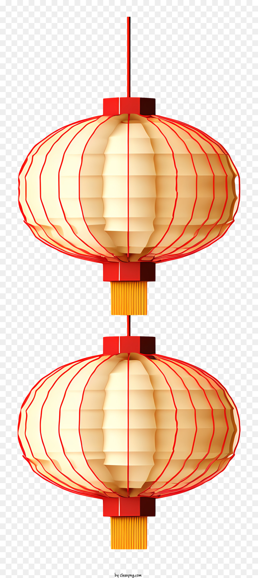 Китайский фонарь，красный и белый фонарь PNG