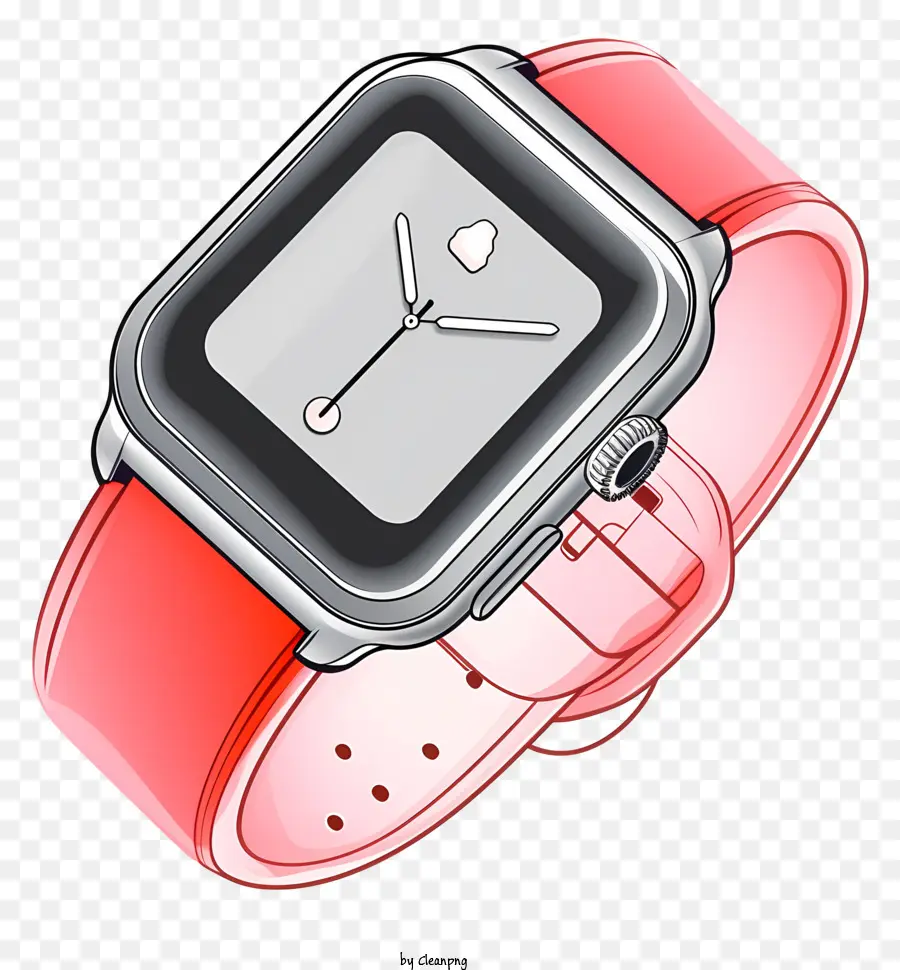 Красные запястья часы，Apple часы PNG