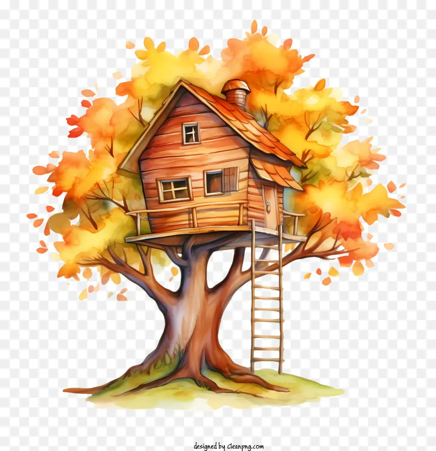 Tree House，Осень PNG