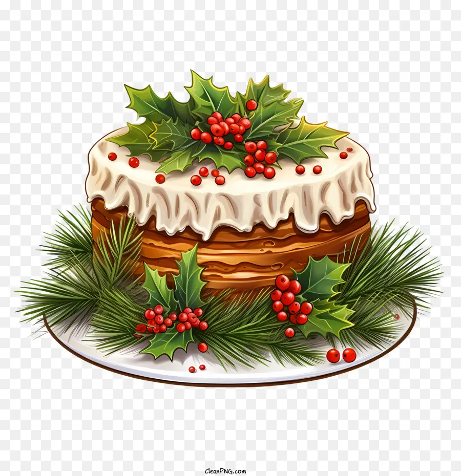 Рождественский торт，Торт PNG