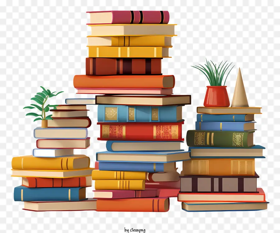 книги，стопка книг PNG