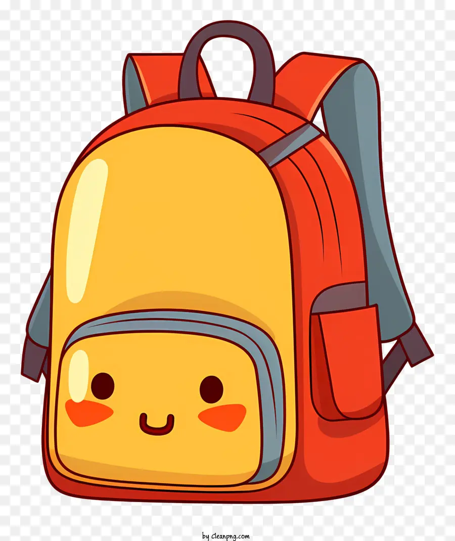 мультфильм рюкзак，Счастливого рюкзака для лица PNG