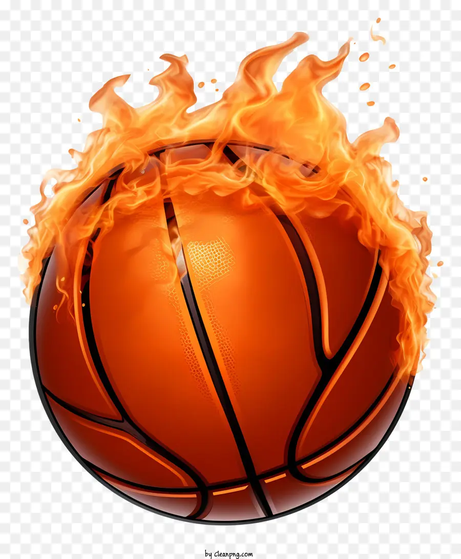 Баскетбол，пламя PNG