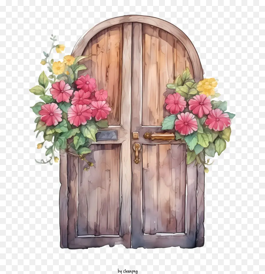деревянные двери，деревянная дверь PNG