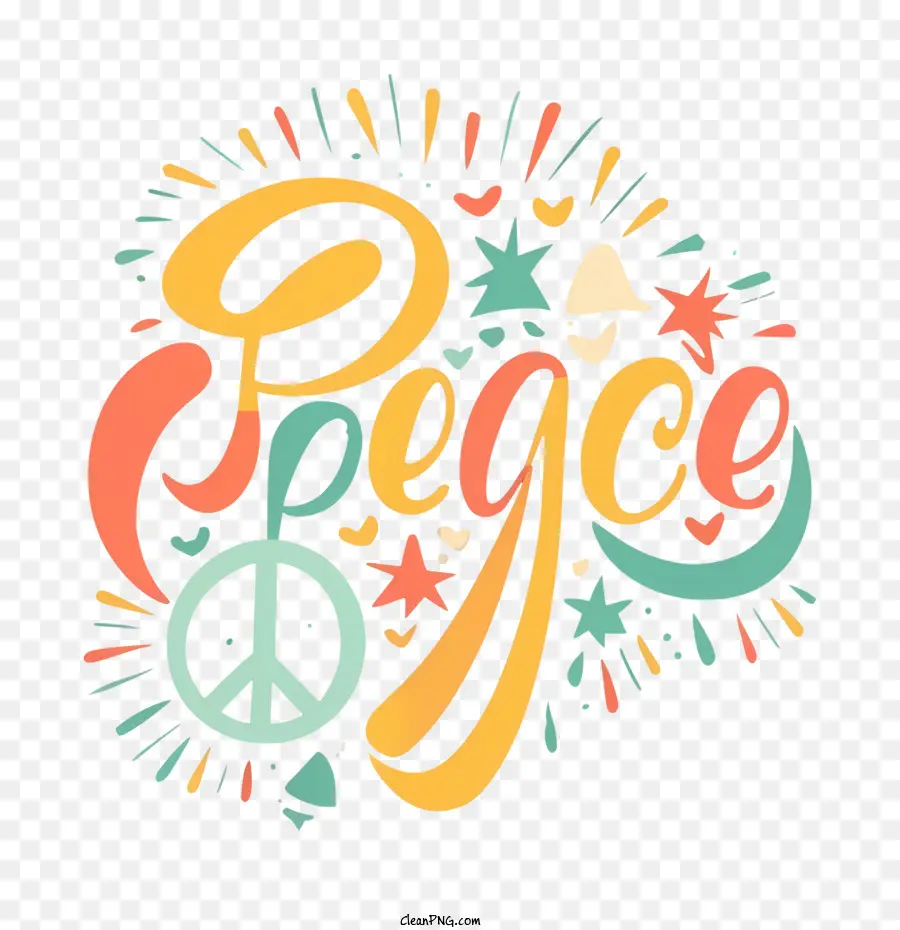 Peace，любовь PNG