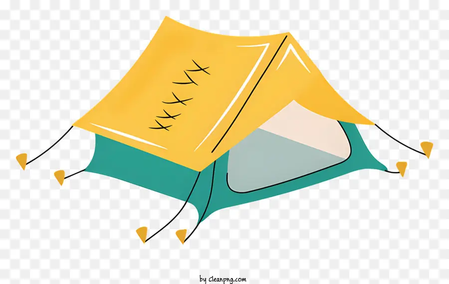 Желтая палатка，синяя палатка PNG