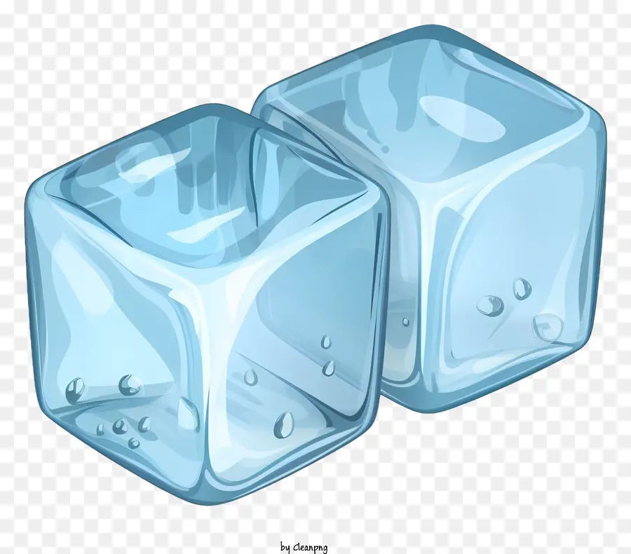 кубики льда，кристально чистый PNG
