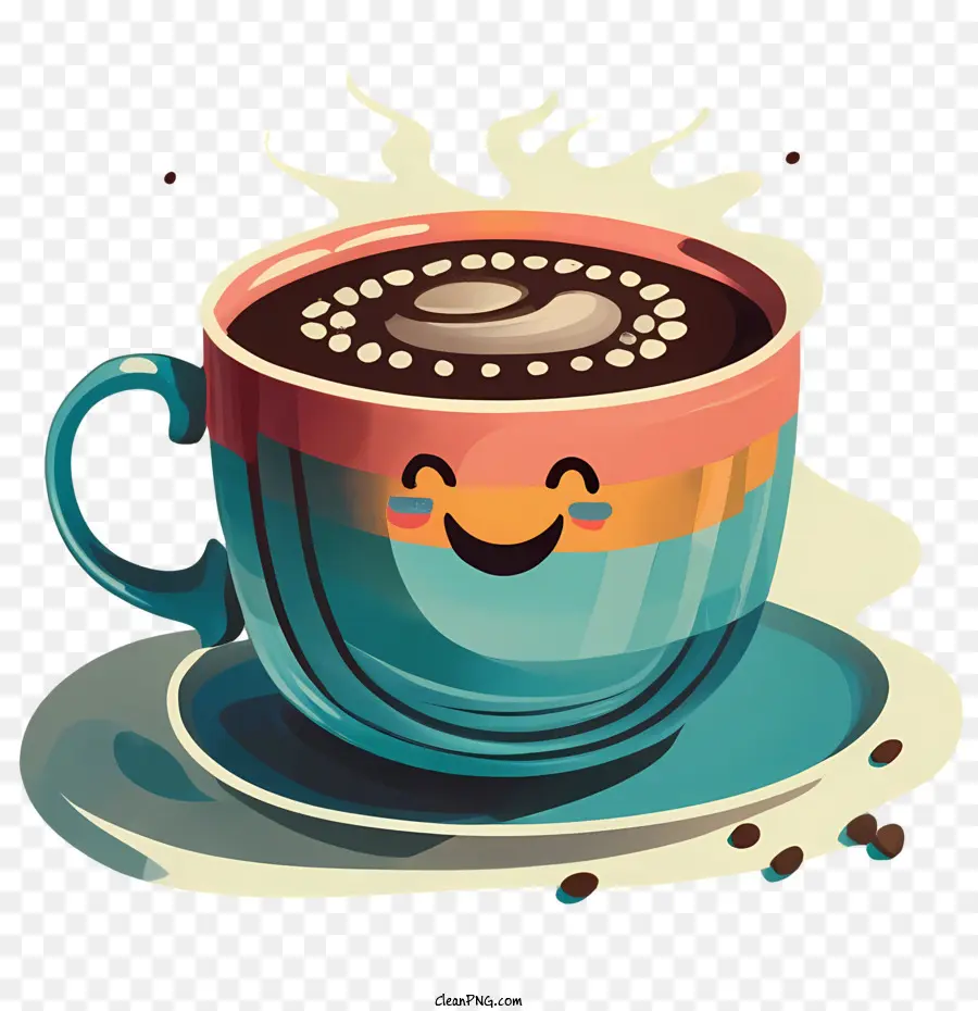 чашка кофе мультфильм，кофе PNG
