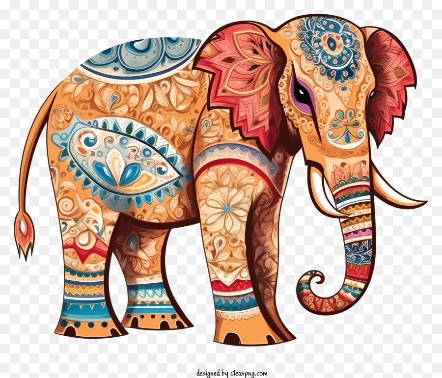 слон дизайн，сложные закономерности PNG