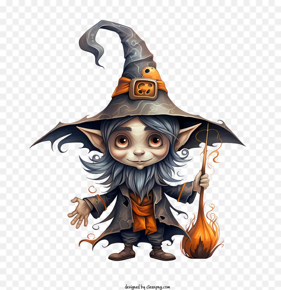 Волшебник Хэллоуина，милые PNG