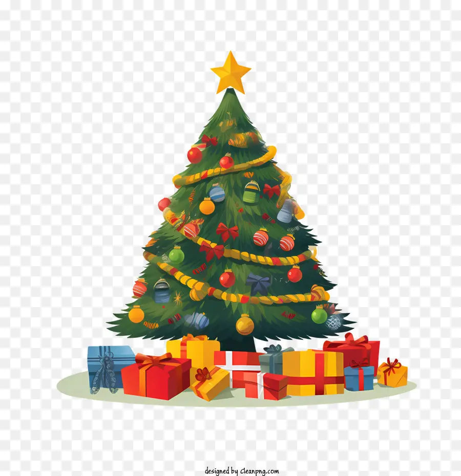 Рождественская елка，представлена PNG
