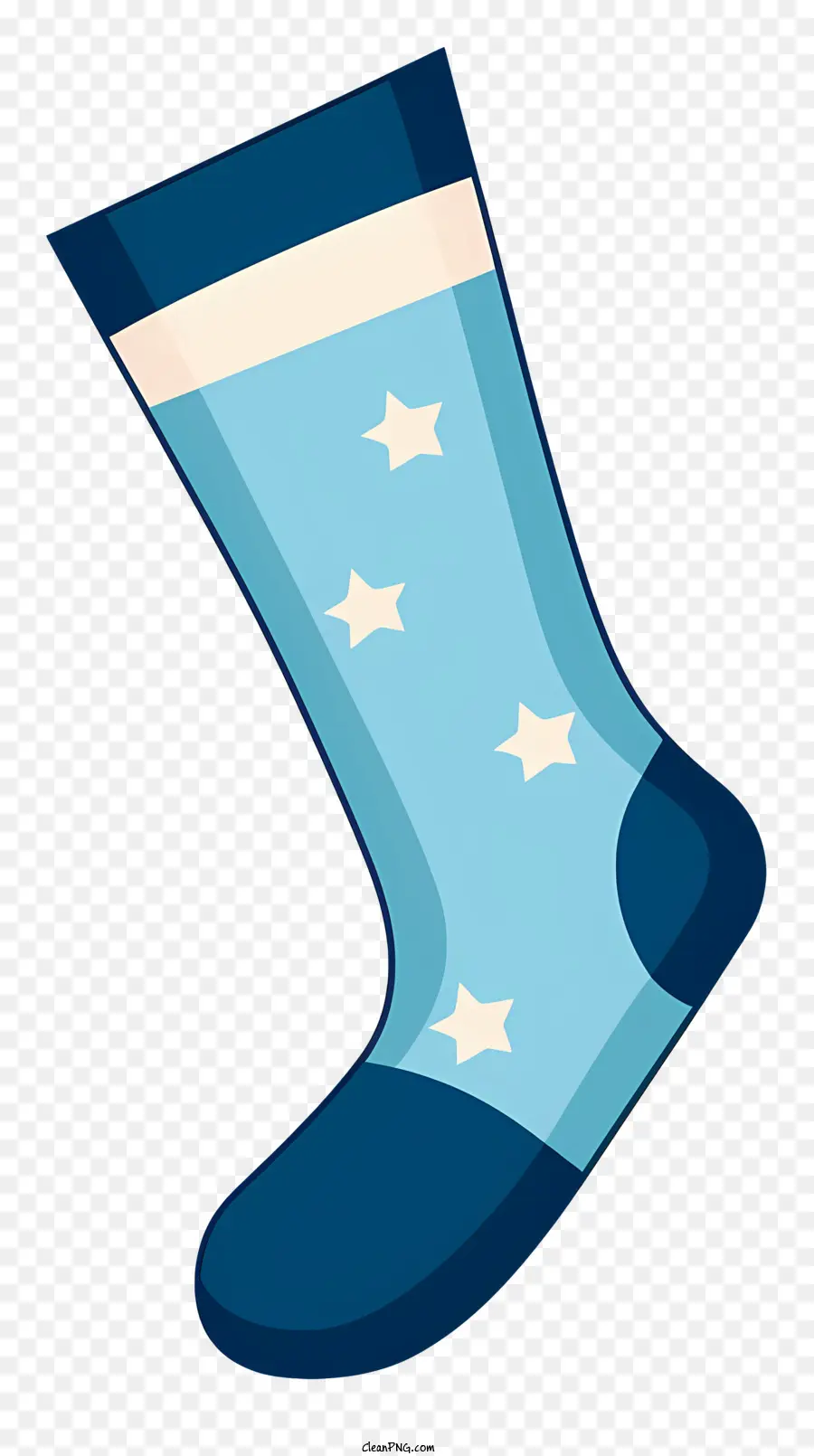 синие и белые полосатые носки，Звездные носки PNG