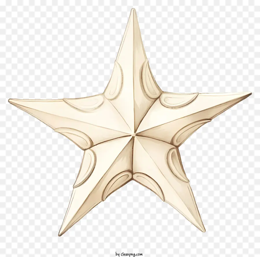 белая звезда，Звезда из дерева PNG