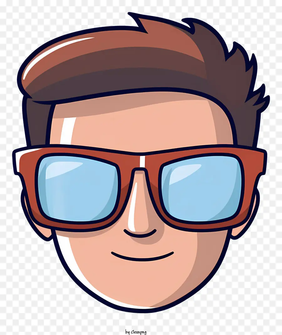 Мультипликационное изображение，Человек с солнцезащитными очками PNG