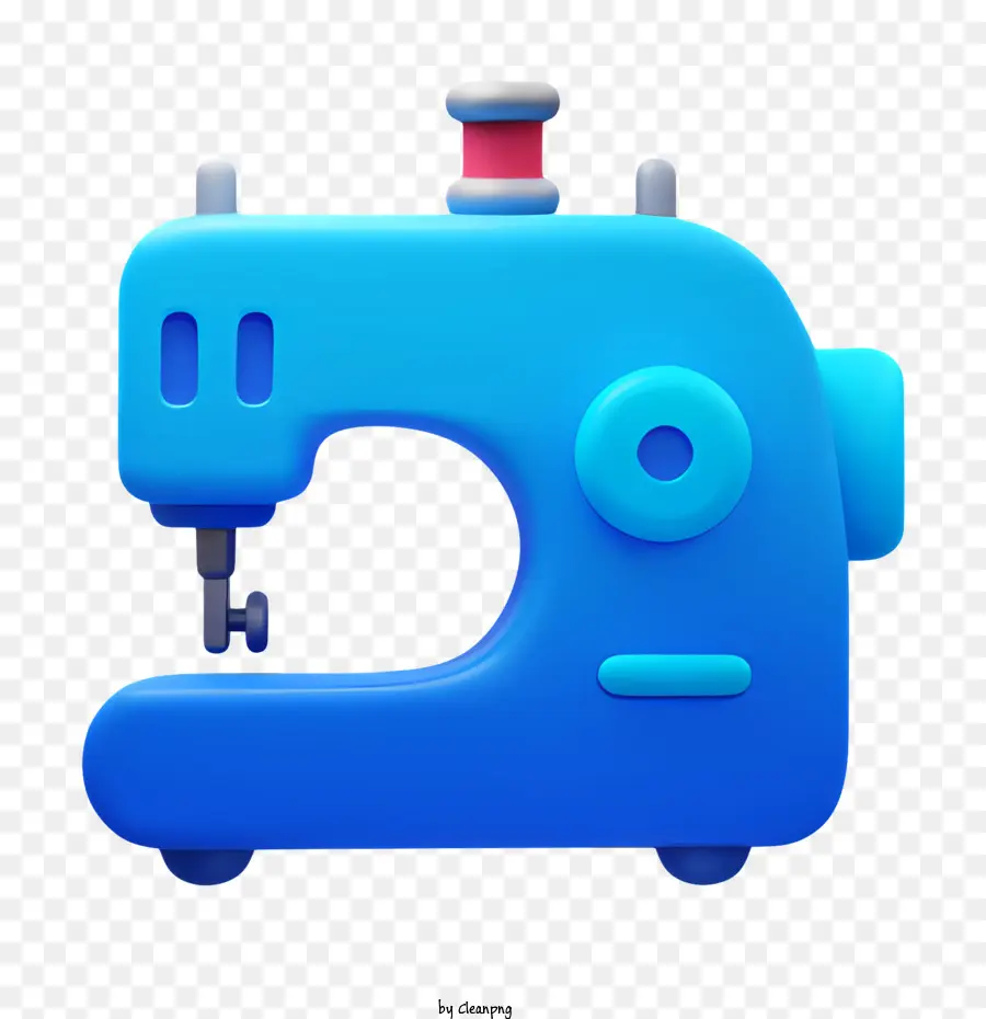 Синяя швейная машина，бобины PNG