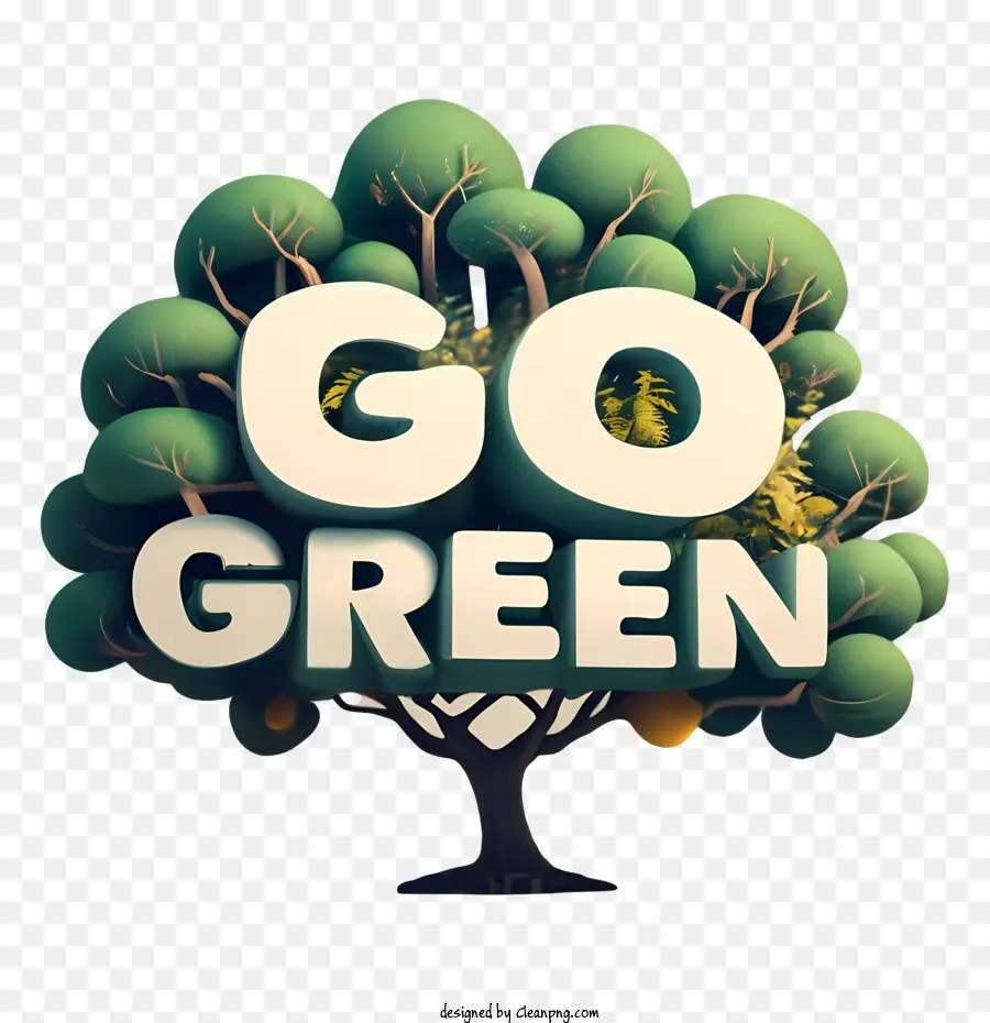 Go Green，зеленый PNG