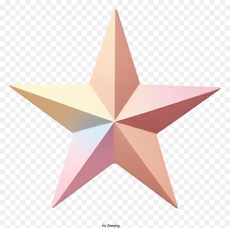 розовая звезда，золотая граница PNG
