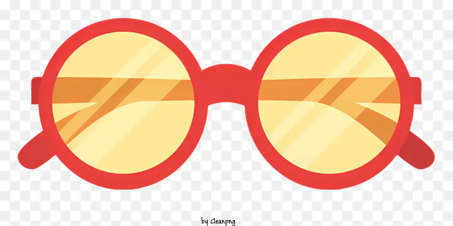Red Sunglasses，Желтые солнцезащитные очки PNG