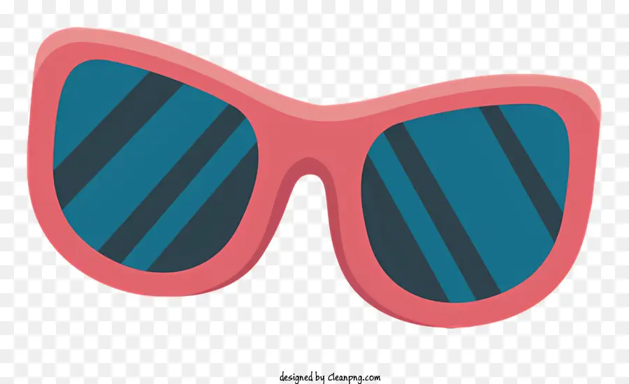 Солнцезащитные очки，Синие тонированные линзы PNG