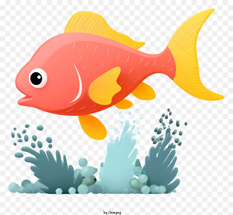 мультфильм рыбы，оранжевый рыбы PNG