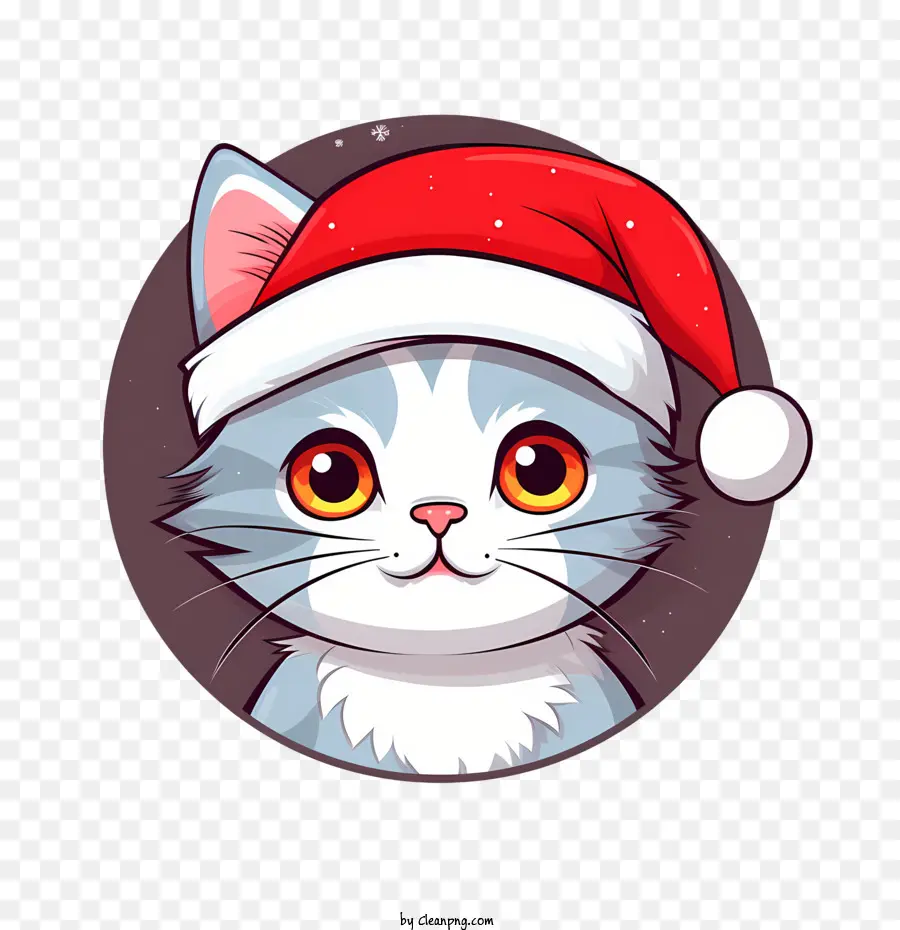 рождественский кот，кошка PNG