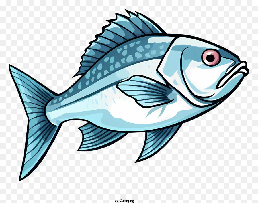 мультфильм рыбы，белая рыба PNG