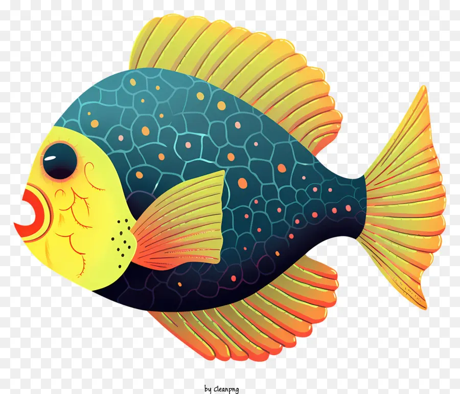 Рыбы，яркие цвета PNG