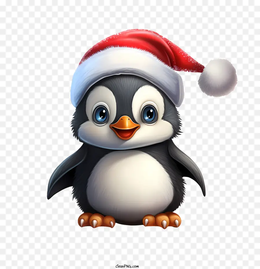 Рождество пингвин，милые PNG