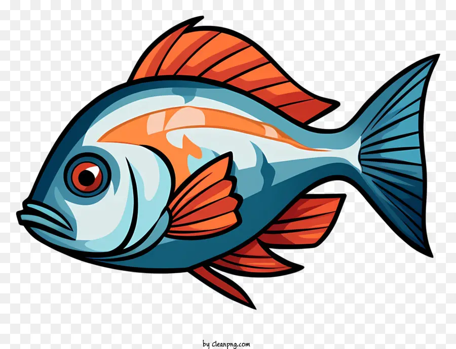 мультфильм рыбы，красная и оранжевая рыба PNG
