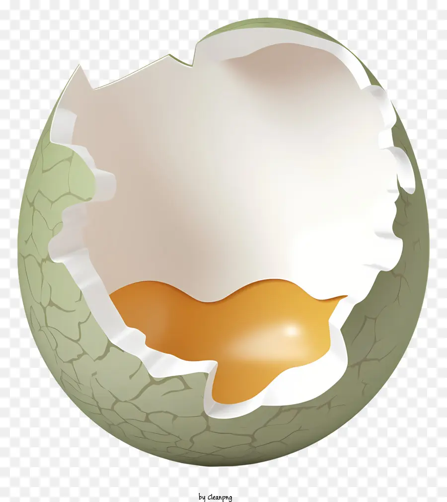 потрескавшееся яйцо，яичная скорлупа PNG