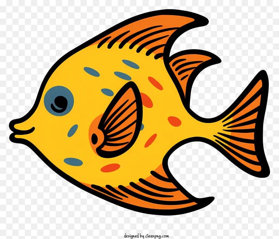 желтая рыба，Рыба в океане PNG