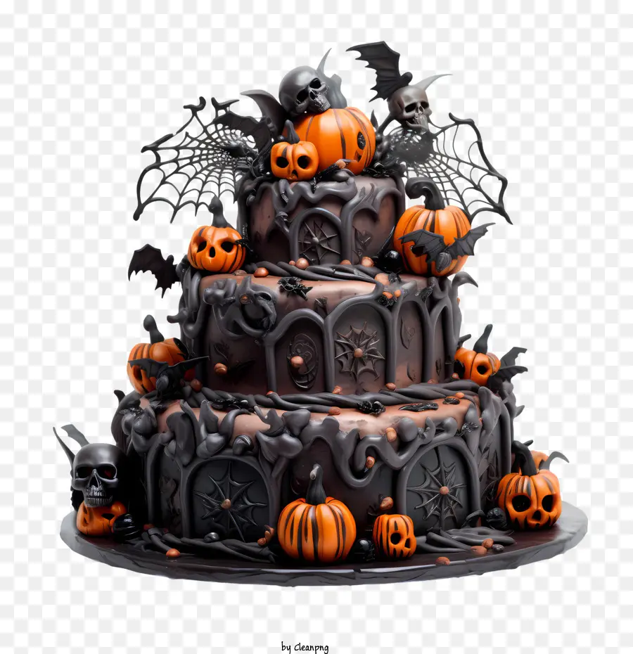 Хэллоуин торт，жуткий PNG