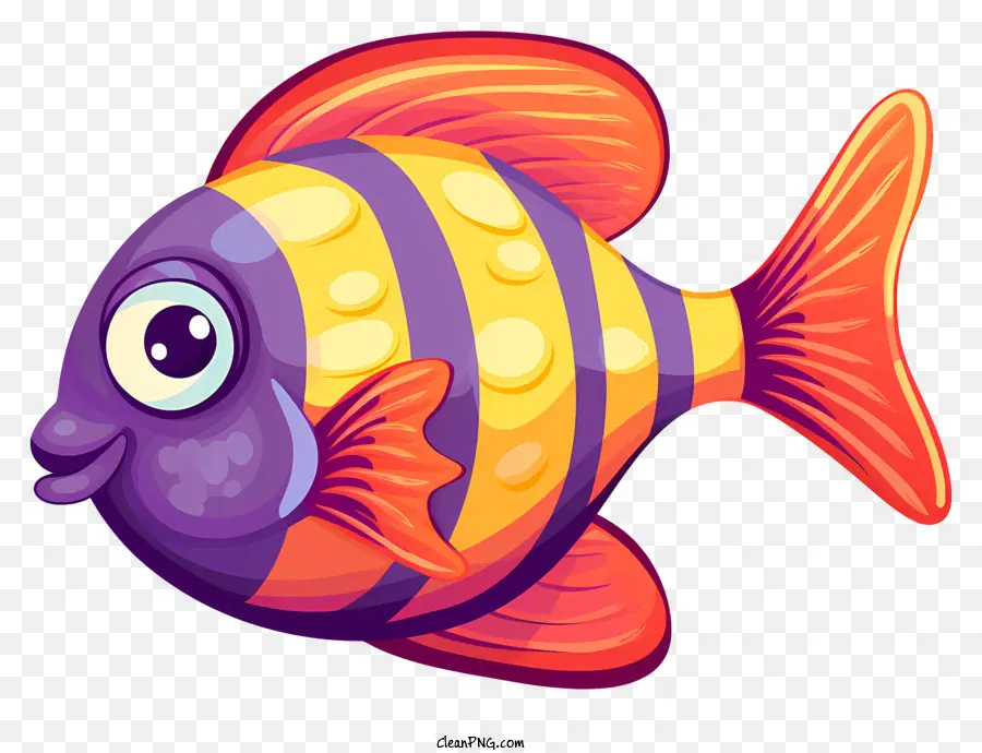 красочная рыба，Улыбающаяся рыба PNG