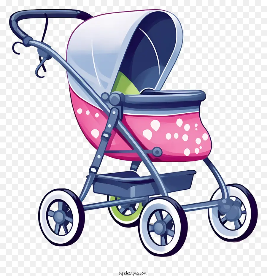Розовая детская коляска，Легкая коляска PNG